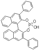 structure of CAS# 695162-86-8, (11bR)-4-Hydroxy-2,6-diphenyl-dinaphtho[2,1-d:1',2'-f][1,3,2]dioxaphosphepin 4-oxide