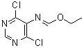 N-(4,6-Dichloro-5-pyrimidinyl)methanimidic acid ethyl ester molecular structure (CAS 6959-83-7)
