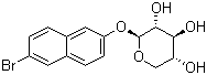 structure of CAS# 69594-75-8, 6-溴-2-萘基 beta-D-吡喃木糖苷