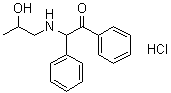 CAS # 6962-12-5, 2-[(2-Hydroxypropyl)amino]-2-phenylacetophenone hydrochloride, NSC 35413