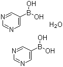 Pyrimidine-5-boronic acid hemihydrate molecular structure (CAS 696602-91-2)