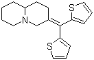 3-[Bis(2-thienyl)methylene]octahydro-2H-quinolizine molecular structure (CAS 69664-10-4)