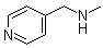 structure of CAS# 6971-44-4, 4-(Methylaminomethyl)pyridine