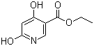 structure of CAS# 6975-44-6, Ethyl 4,6-dihydroxynicotinate