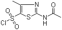 structure of CAS# 69812-29-9, 2-Acetamido-4-methyl-5-thiazolesulfonyl chloride