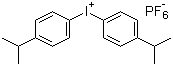 Bis(4-isopropylphenyl)iodonium hexafluorophosphate molecular structure (CAS 69842-76-8)