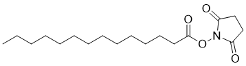 structure of CAS# 69888-86-4, 2,5-二氧代吡咯烷-1-基十四烷酸酯