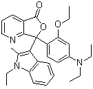 structure of CAS# 69898-40-4, 3-(1-Ethyl-2-methylindol-3-yl)-3-(2-ethoxy-4-diethylaminophenyl)-4-azaphthalide
