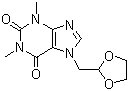 structure of CAS# 69975-86-6, 多索茶碱