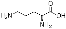CAS # 70-26-8, L-Ornithine, (S)-2,5-Diaminovaleric acid, 2,5-Diaminopentanoic acid