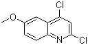 structure of CAS# 70049-46-6, 2,4-二氯-6-甲氧基喹啉