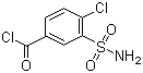 structure of CAS# 70049-77-3, 4-Chloro-3-sulfamoylbenzoyl chloride