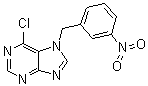 CAS # 7008-54-0, 6-Chloro-7-[(3-nitrophenyl)methyl]-7H-purine, NSC 63442