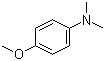 CAS # 701-56-4, N,N-Dimethyl-4-methoxyaniline, N,N-Dimethylanisidine, NSC 86670, p-(Dimethylamino)anisole, p-Methoxy-N,N-dimethylaniline