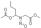 CAS 登录号：70103-83-2, 2-[[1-(乙酰氧基)丁基]亚硝基氨基]乙酸甲酯