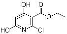 structure of CAS# 70180-38-0, 2-氯-4,6-二羟基烟酸乙酯