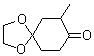 structure of CAS# 702-69-2, 7-Methyl-1,4-dioxaspiro[4.5]decan-8-one