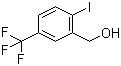 2-Iodo-5-trifluoromethylbenzyl alcohol molecular structure (CAS 702641-05-2)