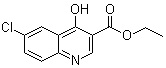 Ethyl 6-chloro-4-hydroxyquinoline-3-carboxylate molecular structure (CAS 70271-77-1)