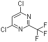 structure of CAS# 705-24-8, 4,6-Dichloro-2-(trifluoromethyl)pyrimidine