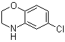 structure of CAS# 70558-11-1, 6-Chloro-3,4-dihydro-2H-1,4-benzoxazine