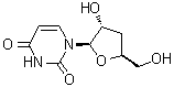 3'-Deoxyuridine molecular structure (CAS 7057-27-4)