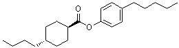CAS # 70602-95-8, trans-4-Butylcyclohexanecarboxylic acid 4-pentylphenyl ester