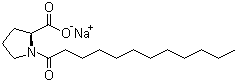 CAS # 70609-63-1, Sodium 1-lauroyl-L-prolinate, N-Dodecanoyl-L-proline monosodium salt