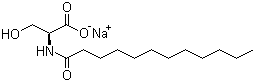 CAS # 70609-64-2, Sodium N-dodecanoyl-L-serinate, Sodium N-(1-oxododecyl)-L-serinate