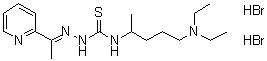 CAS # 70618-70-1, N-[4-(Diethylamino)-1-methylbutyl]-2-[1-(2-pyridinyl)ethylidene]hydrazinecarbothioamide dihydrobromide, NSC 296300
