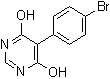 CAS # 706811-25-8, 5-(4-Bromophenyl)pyrimidine-4,6-diol, 5-(4-Bromophenyl)-6-hydroxy-4(1H)-pyrimidinone
