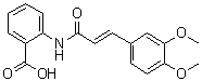 CAS # 70806-55-2, trans-Tranilast, 2-[[(2E)-3-(3,4-Dimethoxyphenyl)-1-oxo-2-propen-1-yl]amino]benzoic acid
