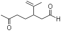 structure of CAS# 7086-79-5, 3-Isopropenyl-6-oxoheptanal
