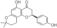 CAS 登录号：70897-14-2, 二氢柠檬黄烷酮, (S)-2,3,9,10-四氢-5-羟基-2-(4-羟基苯基)-8,8-二甲基-4H,8H-苯并[1,2-b:3,4-b']二吡喃-4-酮
