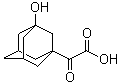 structure of CAS# 709031-28-7, 2-(3-羟基-1-金刚烷)-2-氧代乙酸
