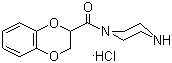 structure of CAS# 70918-74-0, N-[(1,4-苯并二噁烷-2-基)羰基]哌嗪盐酸盐