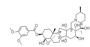 CAS # 71-62-5, Veratrine, 3-Veratroylveracevine, NSC 7524, Veracevine, veratrate