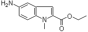 structure of CAS# 71056-58-1, N-甲基-5-氨基吲哚-2-羧酸乙酯