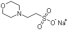 structure of CAS# 71119-23-8, 吗啉乙磺酸钠盐