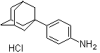 structure of CAS# 7123-77-5, 1-(4-Aminophenyl)adamantane hydrochloride