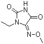 CAS 登录号：71342-67-1, 1-乙基咪唑烷-2,4,5-三酮 5-(O-甲基肟)
