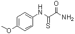 structure of CAS# 71369-81-8, 2-[(4-Methoxyphenyl)amino]-2-thioxoacetamide