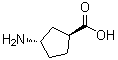 structure of CAS# 71376-02-8, (+)-反式-3-氨基环戊烷羧酸