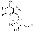 1,2-Dihydro-2'-C-methyl-2-oxoadenosine molecular structure (CAS 714249-83-9)