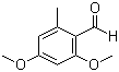 structure of CAS# 7149-90-8, 2,4-Dimethoxy-6-methylbenzaldehyde