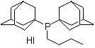 structure of CAS# 714951-87-8, Butylbis(tricyclo[3.3.1.1(3,7)]dec-1-yl)phosphine hydriodide