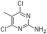 structure of CAS# 7153-13-1, 2-Amino-4,6-dichloro-5-methylpyrimidine