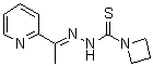 structure of CAS# 71555-25-4, 1-Azetidinecarbothioic acid [1-(2-pyridinyl)ethylidene]hydrazide