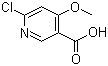 structure of CAS# 716362-10-6, 6-氯-4-甲氧基烟酸