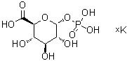CAS # 71662-14-1, alpha-D-Glucopyranuronic acid 1-(dihydrogen phosphate) potassium salt